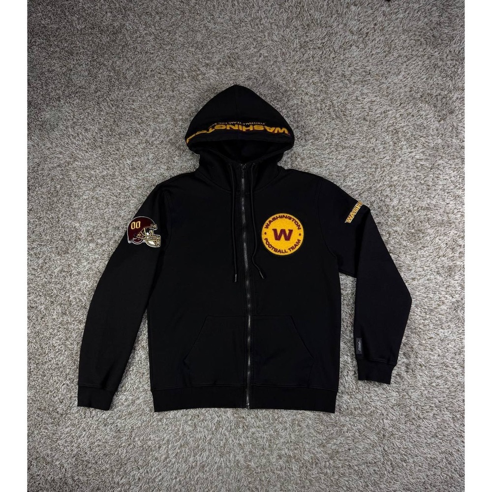 Pro Standard Black Washington Football Team Logo Pullover Hoodie Size XL